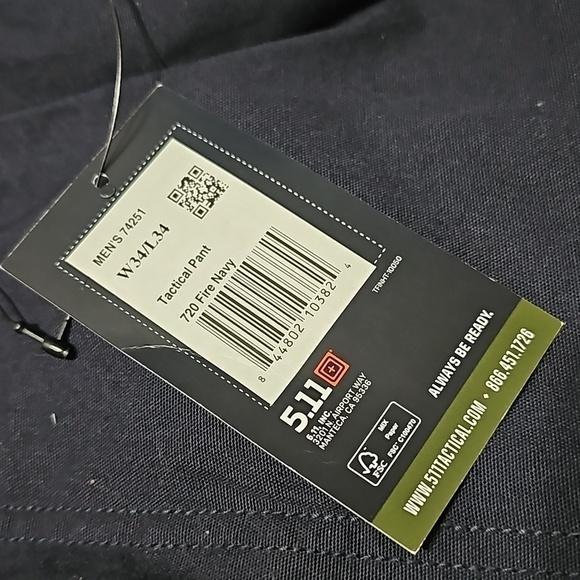 5.11 Tactical Cargo Pants Size 34x34 NWT - Picture 3 of 8